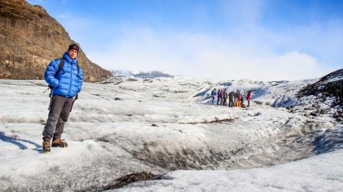 Gletsjervandring på Sólheimajökull