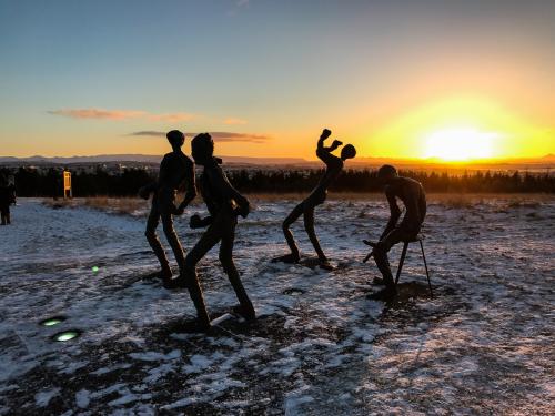 Udsigt fra Perlan i Reykjavik.